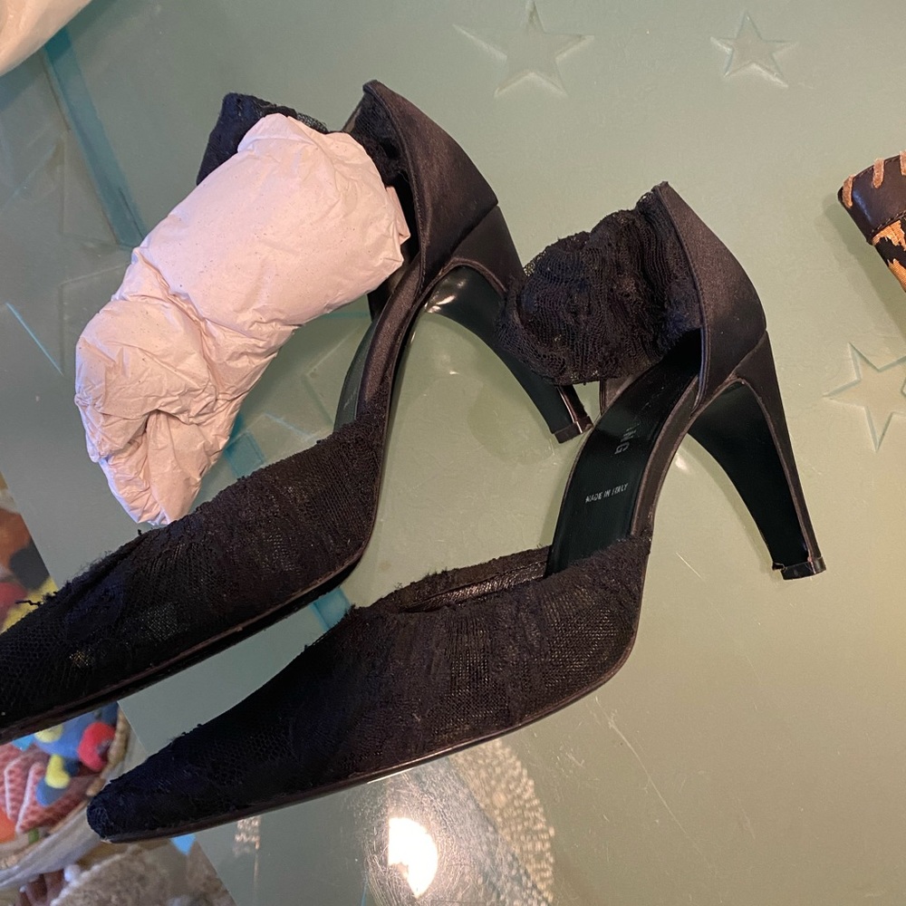 Helmut lang lace pumps